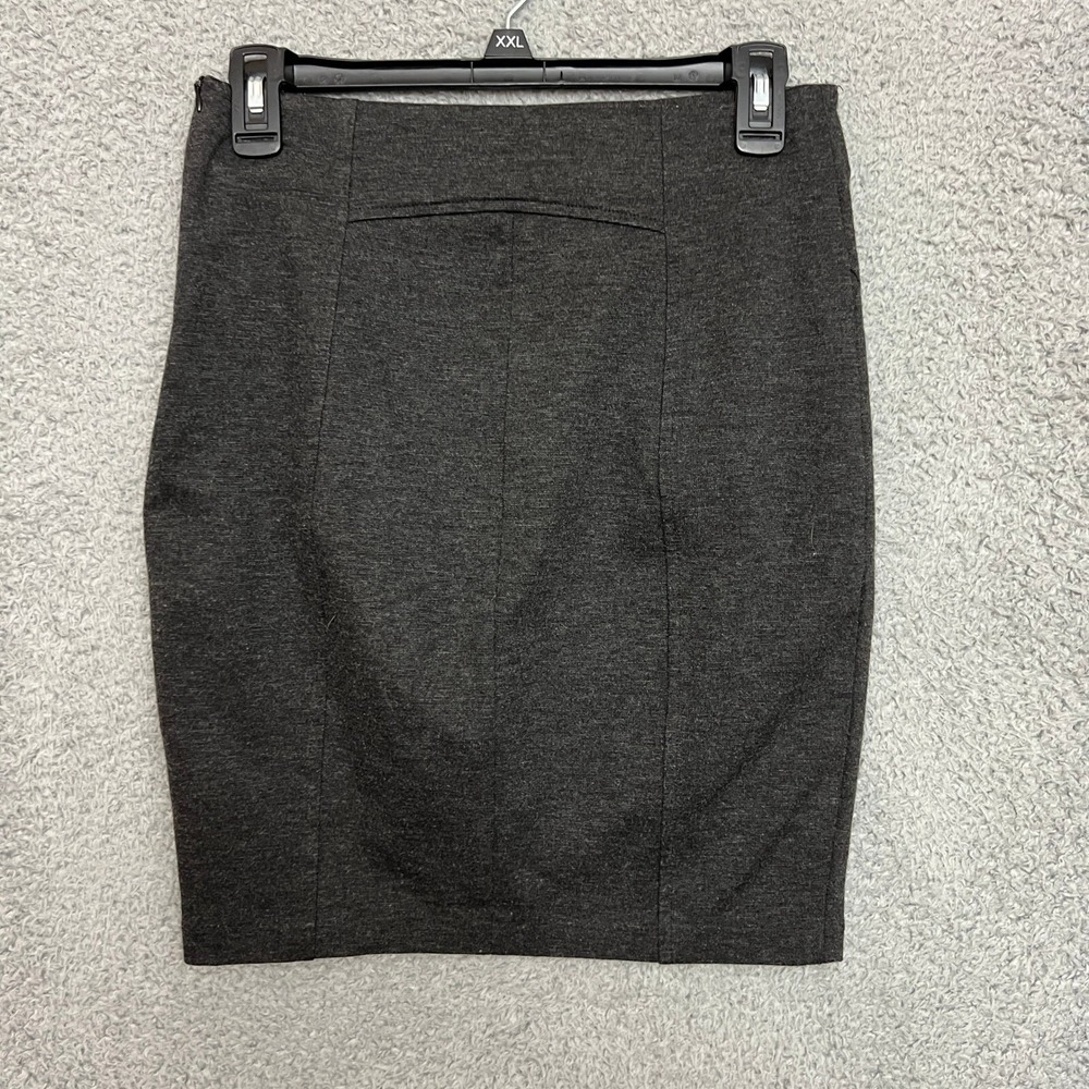 Zara Basic Pencil Skirt Women Size M Dark Gray Excellent Stretch Office Wear